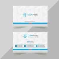 Clean And Minimal Business Card Design vector