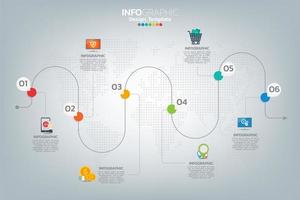 cómo tener éxito en la infografía empresarial vector