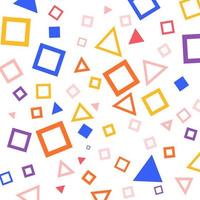 Geometric colorful square pattern vector