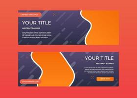 Abstract dynamic shape sale banner template set vector