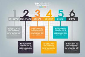 cómo tener éxito en la infografía empresarial vector