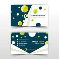 Bubble dots business card template vector