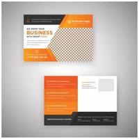 Marketing Material Postcard Template vector