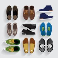 Graphic Shoes Set vector