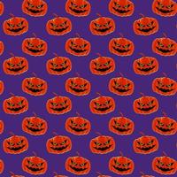 Halloween Pumpkin Pattern vector