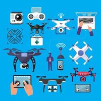 Drone and controller set vector