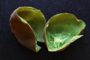 Empty kiwi peels photo