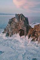 Snowy mountain in Russia photo