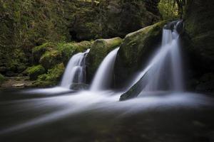 Flowing waterfall in Luxembourg