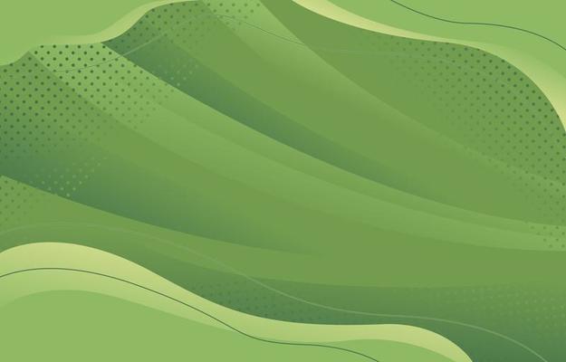 Monochrome Modern Green Wave Background