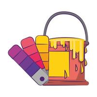 Paint bucket element vector