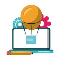 Graphic design digital tools concept vector