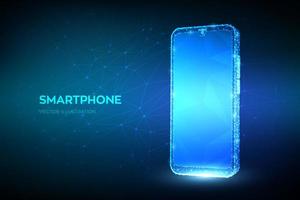 Smartphone futuristic banner vector