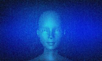 Artificial intelligence concept futuristic banner