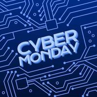Cyber Monday Background vector
