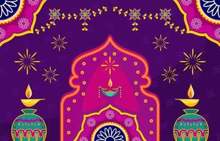 Festive Diwali Day Concept vector