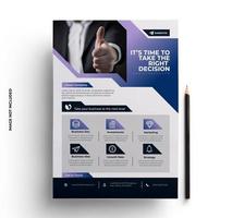 Business Print Ready Flyer Design vector