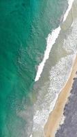 Aerial view of ocean waves photo