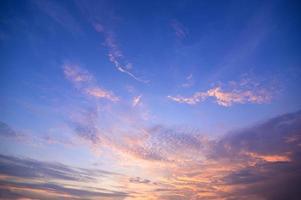 Colorful sunset sky photo