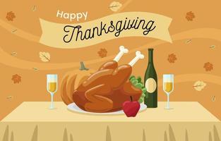 Turkey For Thanksgiving Dinner vector