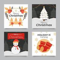 Christmas Card Collection vector