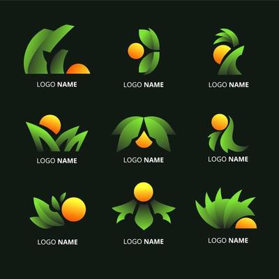 Abstract Tropical Vibes Logo