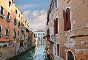 Venice, Italy, Grand Canal and historic tenements photo
