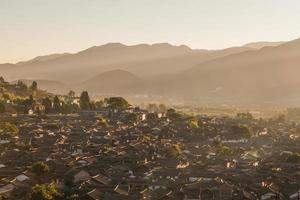 Lijiang old town in the morning photo