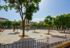 Travel Plaza de la Merced the city of Malaga, Spain photo