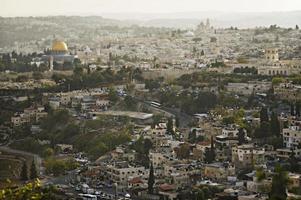 vista de la vieja jerusalén, israel. foto