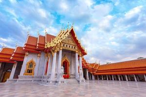 The Marble Temple, Wat Benchamabopit Dusitvanaram in Bangkok, Thailand photo