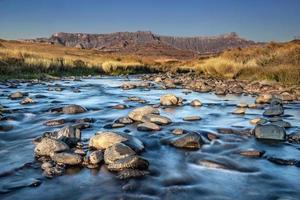 River in front of Drakensburg