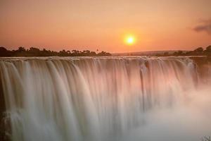Victoria Falls at sunrise photo