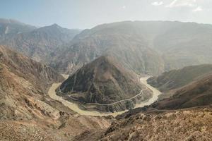 the Omega Bend of Yangtze River, Yunnan Province, China photo