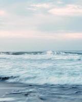 Time-lapse of ocean waves photo