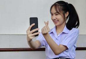 Young girl with braces photo