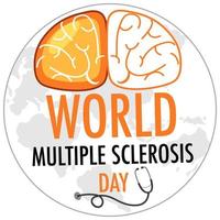 World Multiple Sclerosis Day vector