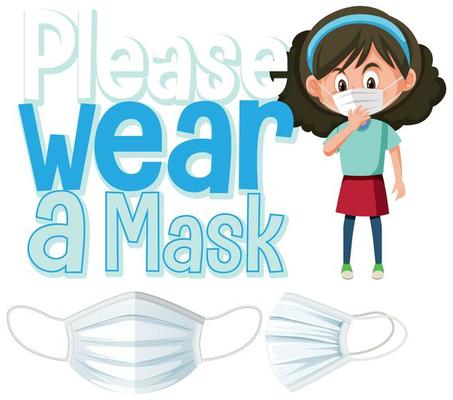 Please wear mask sign