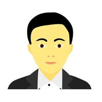 Flat icon of man in suit vector