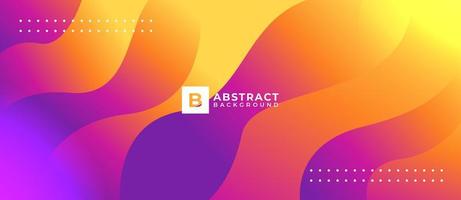Abstract Bright Gradient Wave Banner vector