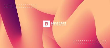 Peach Colored 3D Curve Abstract Background vector