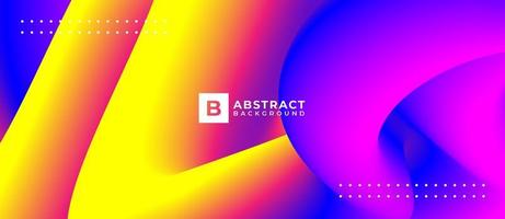 Multicolor 3D Wave Shape Abstract Background vector