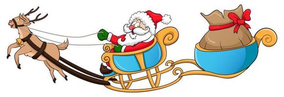 Santa and reindeer carriage