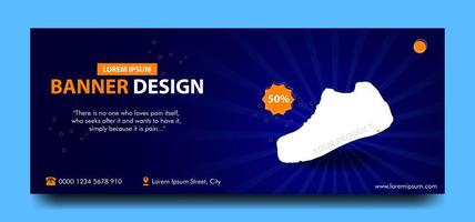 Banner template for business modern design vector