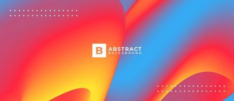 Abstract Multicolored Flow Shape Background vector