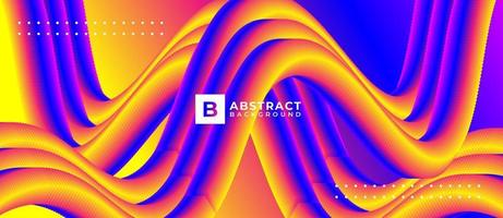 Multicolor Abstract Tube Line Blend Background vector