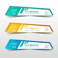 Multi color banner design vector