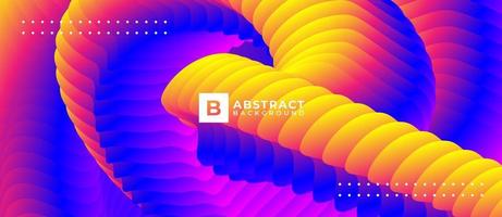 Multicolor Curved Shape Abstract Background vector