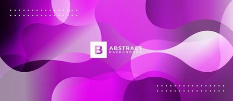 Purple Overlapping Fluid Wave Shape Background vector