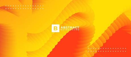 Abstract Orange Yellow Blend Wave Shape Background vector